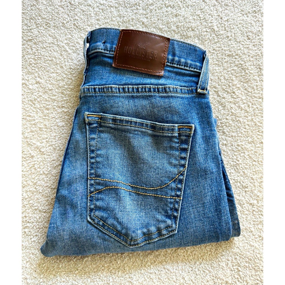 Hollister Women's 7R W28 L30 Super Skinny Jeans Blue Advanced Stretch Denim